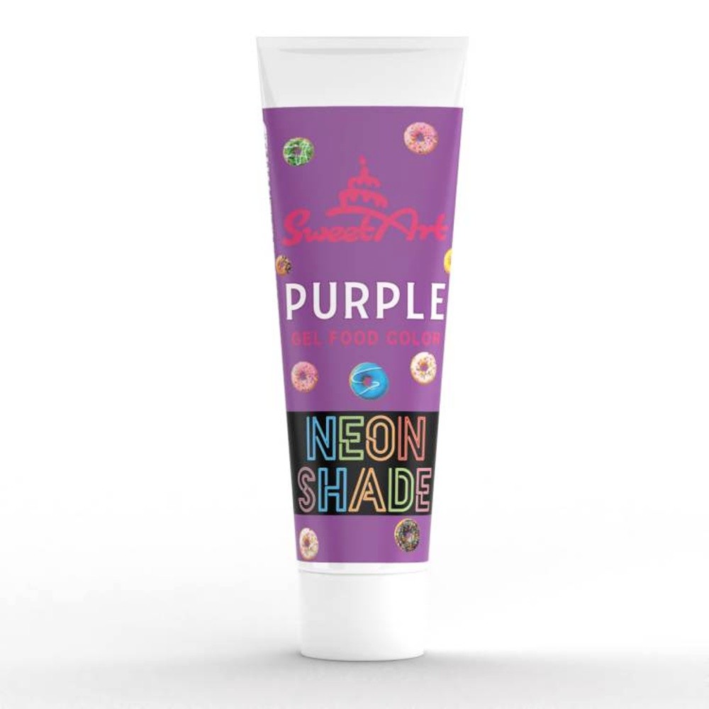 SweetArt - NEON Shade - Neónová gélová farba Purple - fialová - 30g