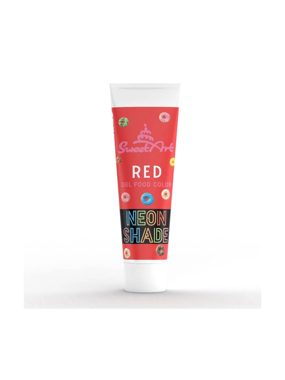 SweetArt - NEON Shade - Neónová želová farba Red - červená 30g