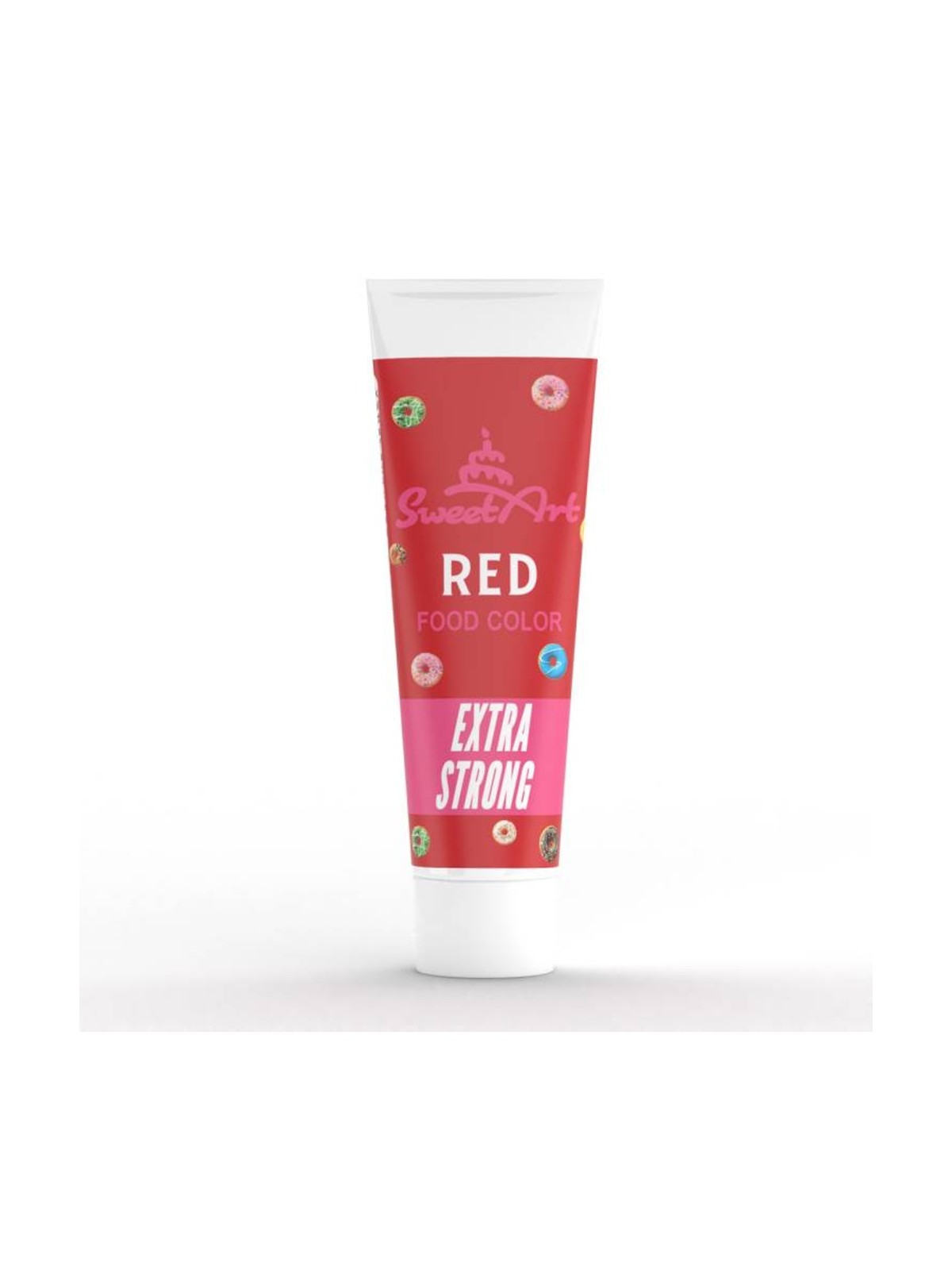 SweetArt - Extra Strong Potravinářská gelová barva Intense Red - červená 30g