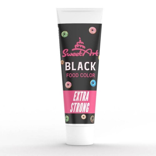 SweetArt - Extra Strong Food gel color Intense Black - 30g