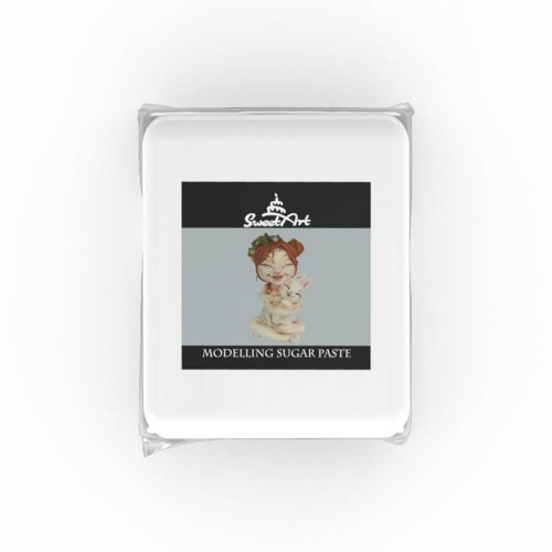 SweetArt Pasta cukrowa do modelowania Biała - waniliowa - 250g