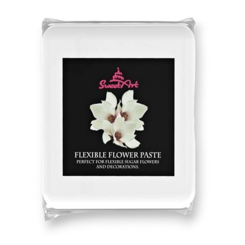 SweetArt Flower Paste white - modelująca - biała - waniliowa - 500g