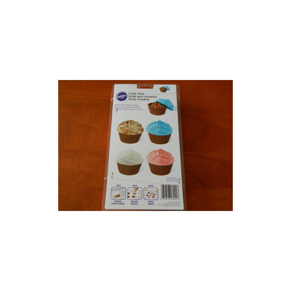 Chocolate decorations mold - medium muffins