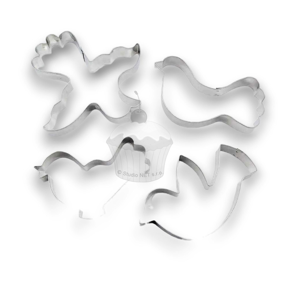 Set of cookie cutters - Birdies - 4 pcs