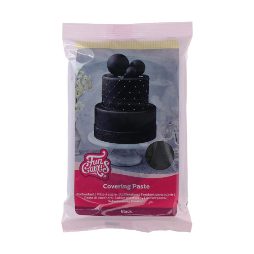 FunCakes covering paste 500g - masa cukrowa - czarny