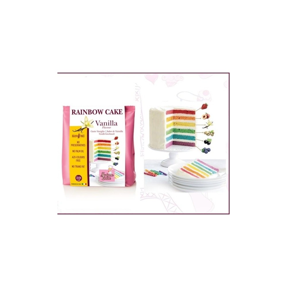 RABATT: Madame Loulou - Rainbow Cake - Vanille  - 100g