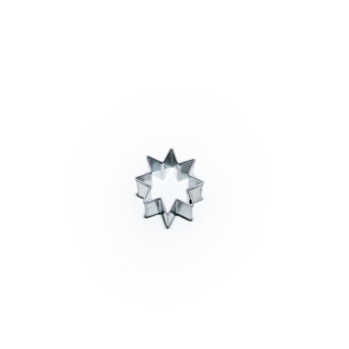 Stainless steel cookie cutter - 8-point star 20mm.