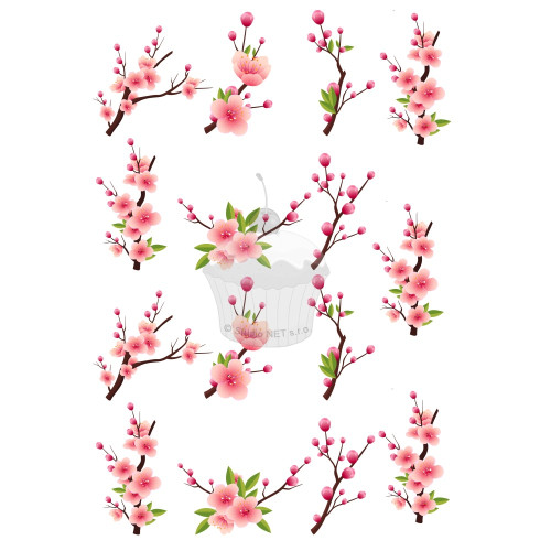 Edible paper "Cherry blossom" - A4