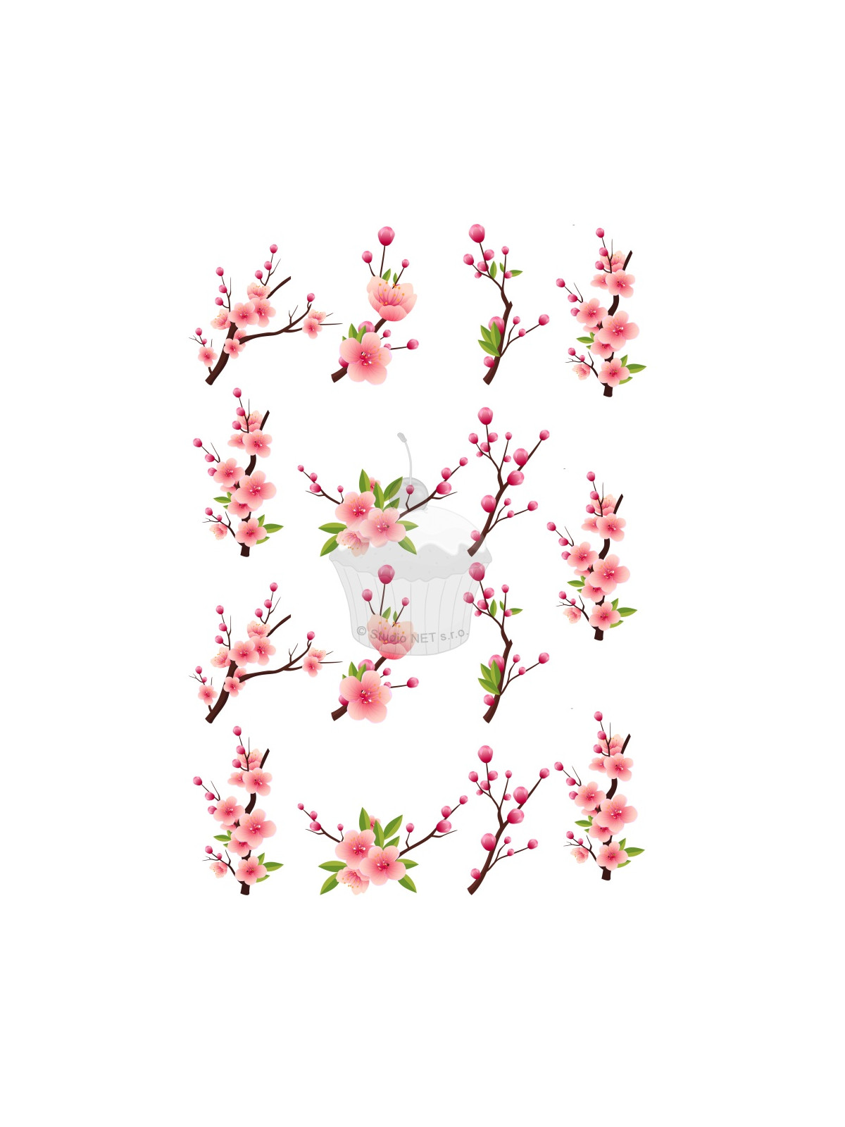 Edible paper "Cherry blossom" - A4