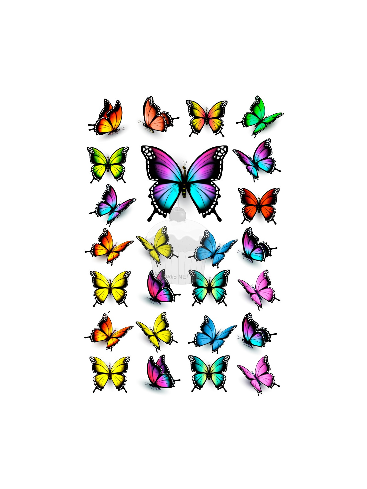 Edible paper "Butterflies 6" - A4