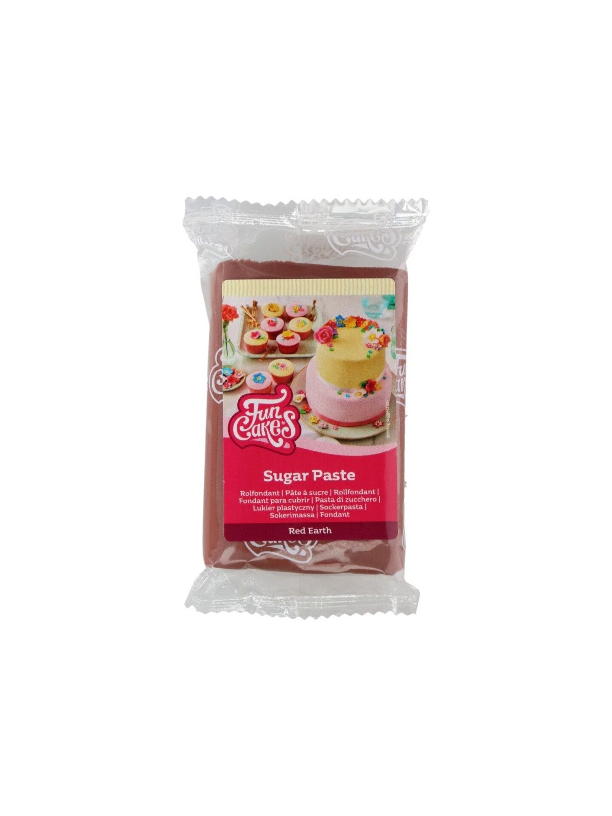 RABAT: FunCakes Masa cukrowa Red Earth - czerwona 250g