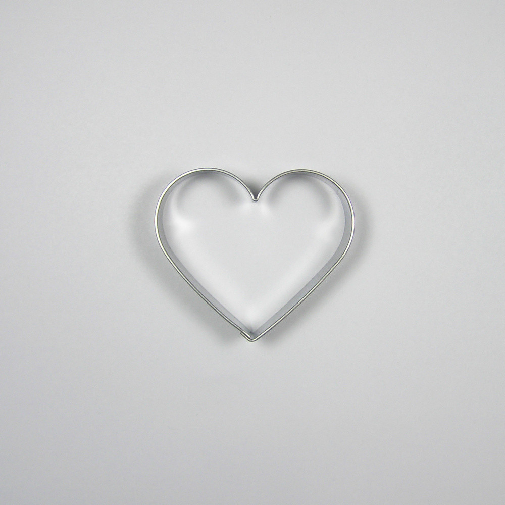 Stainless steel cutter - heart 8cm