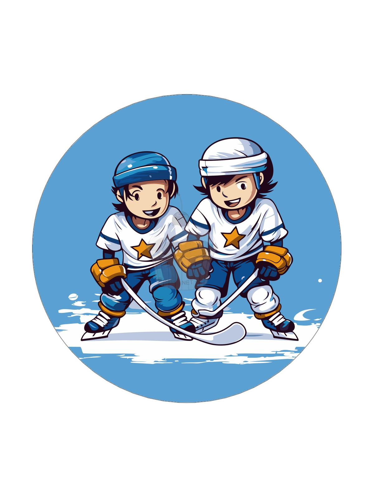 Essbares Papier "Eishockey 21" - A4