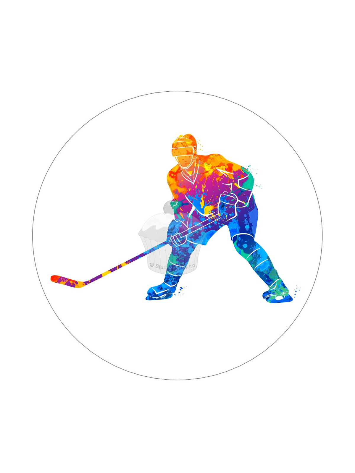 Essbares Papier "Eishockey 24" - A4