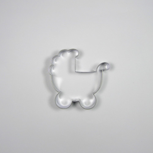 Stainless steel cookie cutter - stroller.