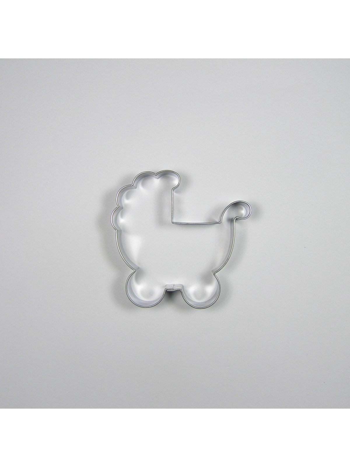 Stainless steel cookie cutter - stroller.