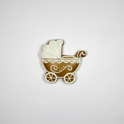 Stainless steel cookie cutter - stroller.