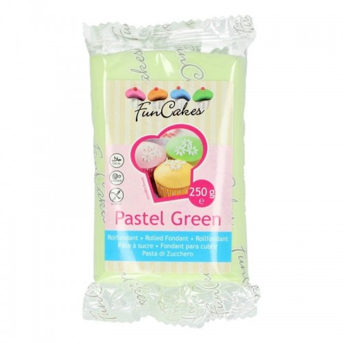 DISCOUNT: FunCakes RTR Fondant Pastel Green - green 250g