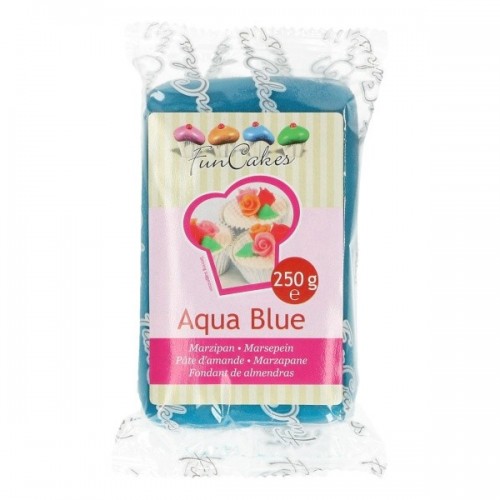 DISCOUNT: FunCakes Marzipan Aqua Blue - blue - 250g