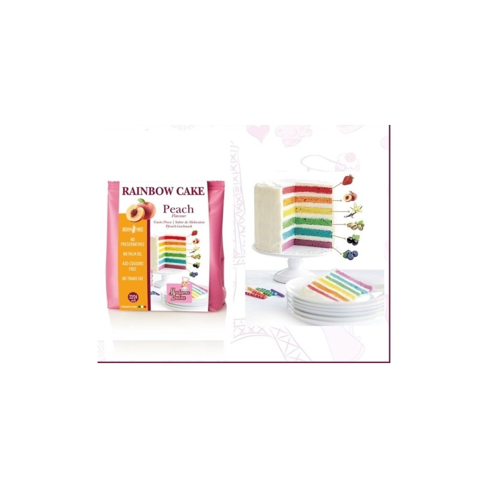 Zľava: Madame Loulou - Rainbow Cake - Broskev - 100g