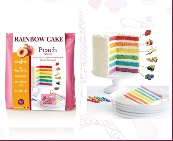 SLEVA: Madame Loulou - Rainbow Cake - Broskev- 100g