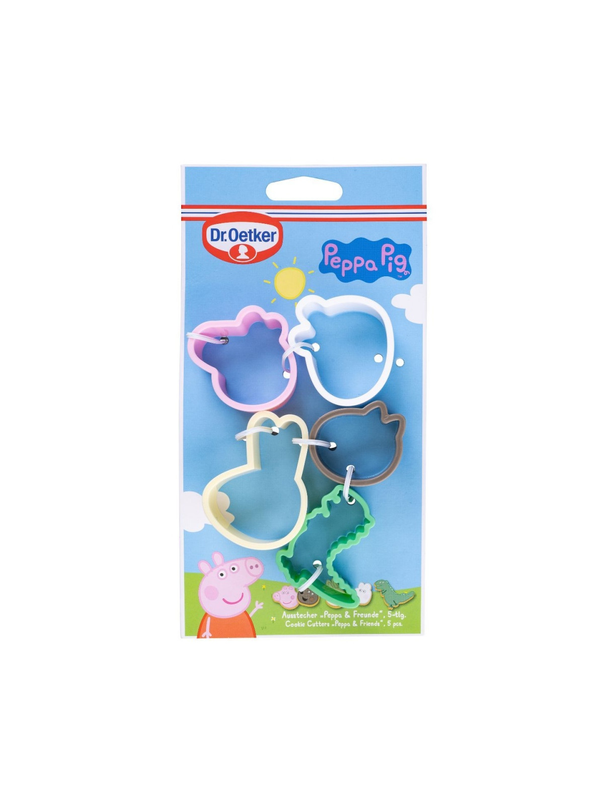 Dr. Oetker - cookie cutter set - Peppa Pig - 4 pieces