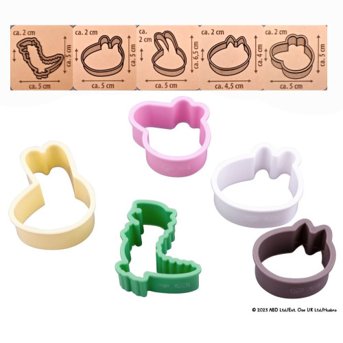 Dr. Oetker - cookie cutter set - Peppa Pig - 4 pieces