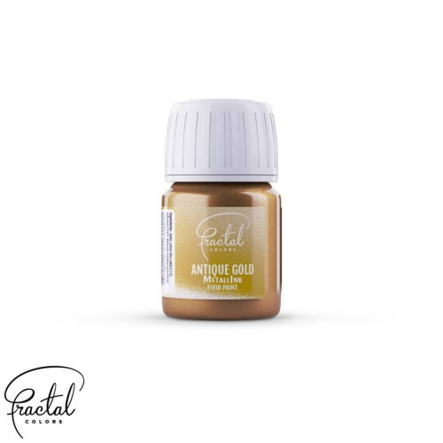 Perleťová barva tekutá Fractal - paint - Antique Gold 30ml