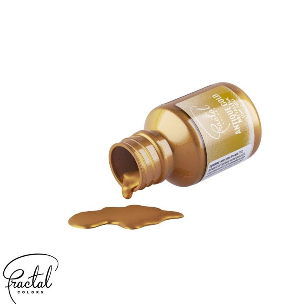 Farba perłowa w płynie Fractal - paint - Antique Gold 30ml