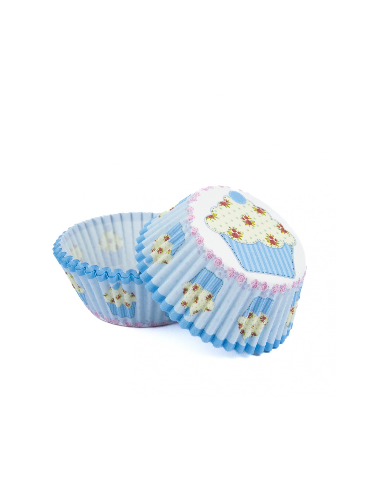 Baking Cups - blauer Muffin - 50 Stk