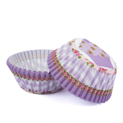 Pastry Baskets - Purple Muffin - 50 pcs