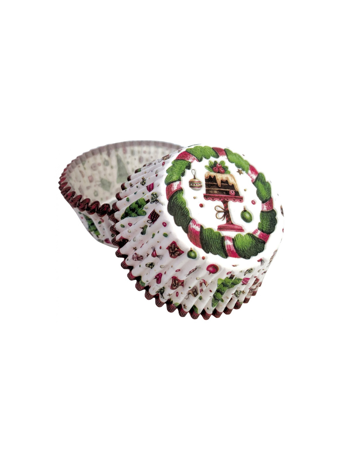 Baking cups - Christmas - christmas pudding - 50 pcs