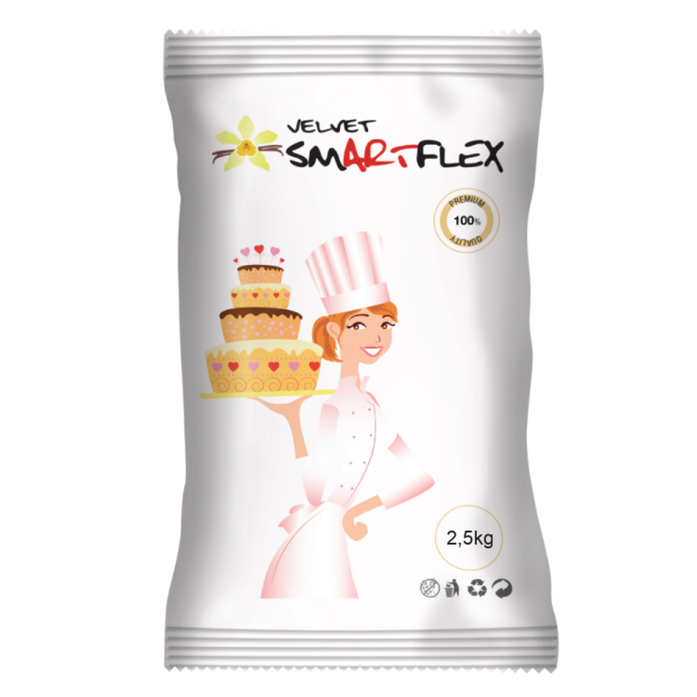 Smartflex aksamit waniliowy 2,5kg - masa dekoracyjna