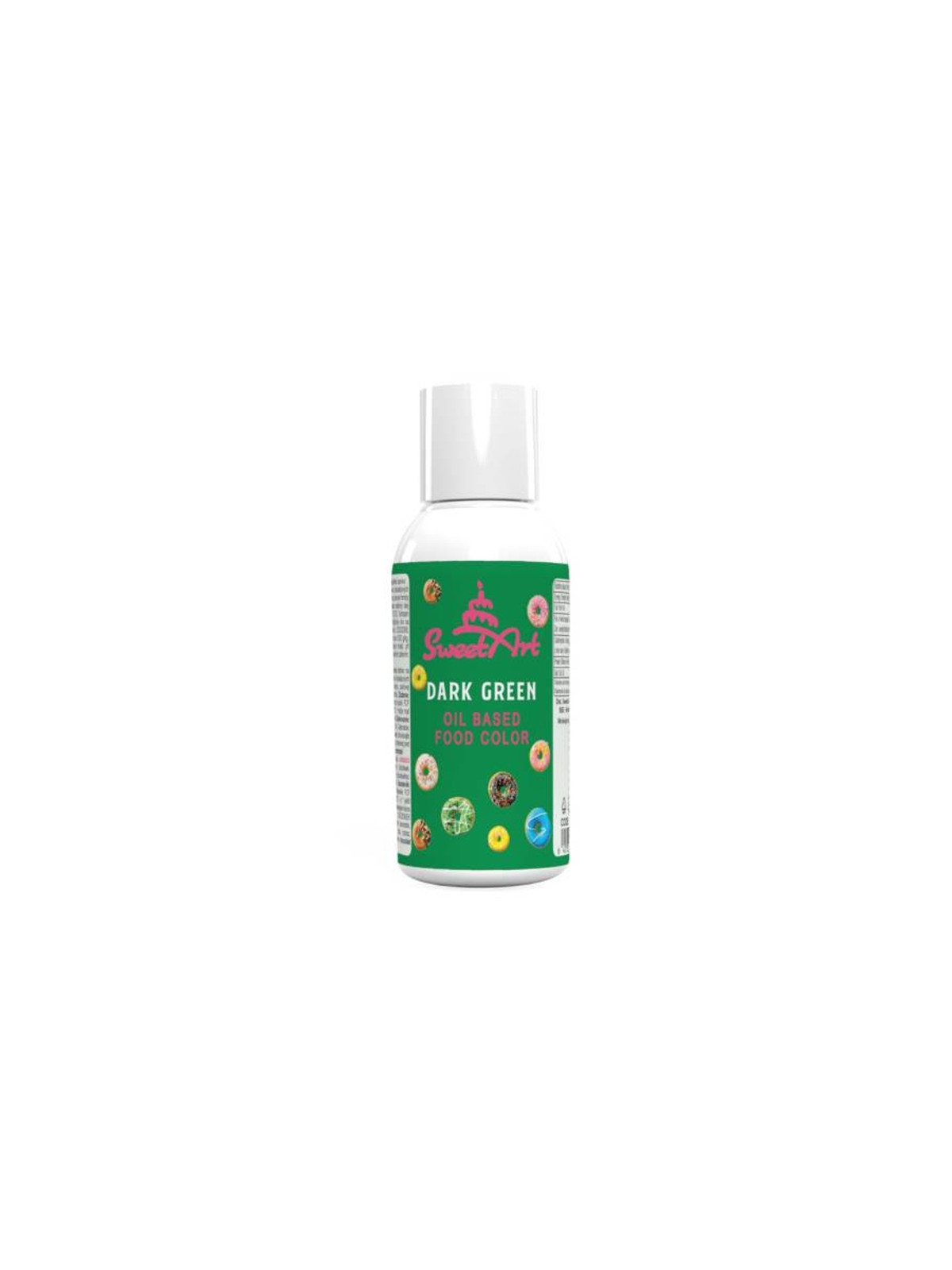 SweetArt - Liquid oil color for chocolate  dark Green 70g