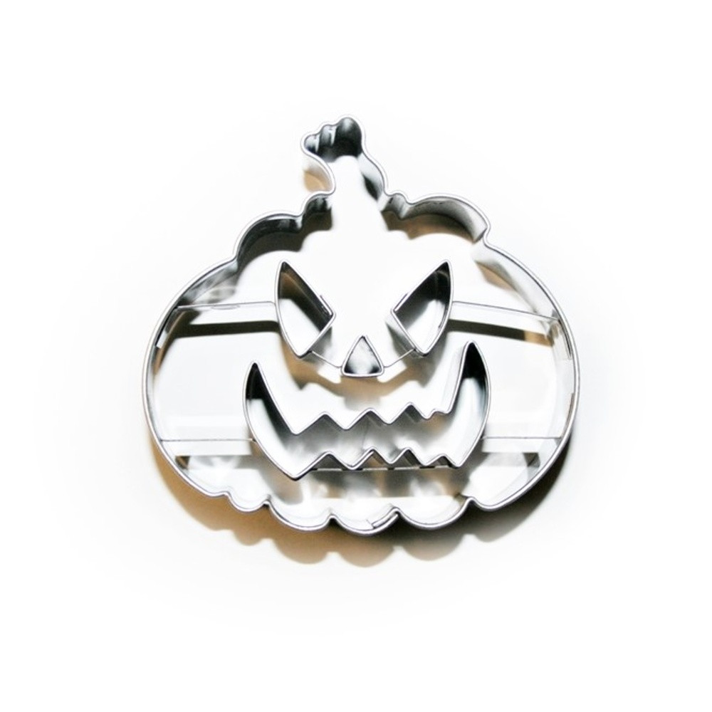 Stainless steel cookie cutter - carved pumpkin