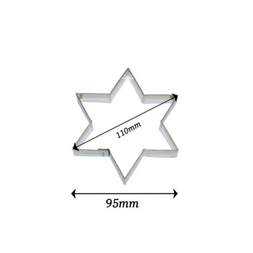 Cookie cutter - Star 6 points - 11cm