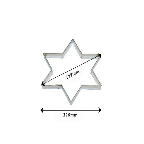 Ausstechform - Stern 6 Zacken - 12,7 cm