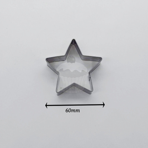 Edelstahl ausstecher - 5-zackiger Stern – 6 cm