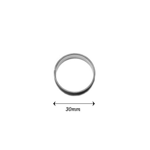 Edelstahl ausstecher - Glattes Rad – 3 cm