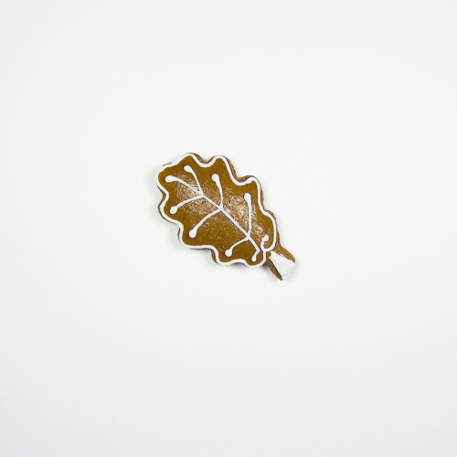 Stainless steel cookie cutter - oak leaf