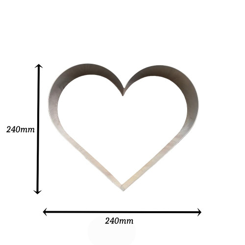 Cake form "frame" - heart - 24cm