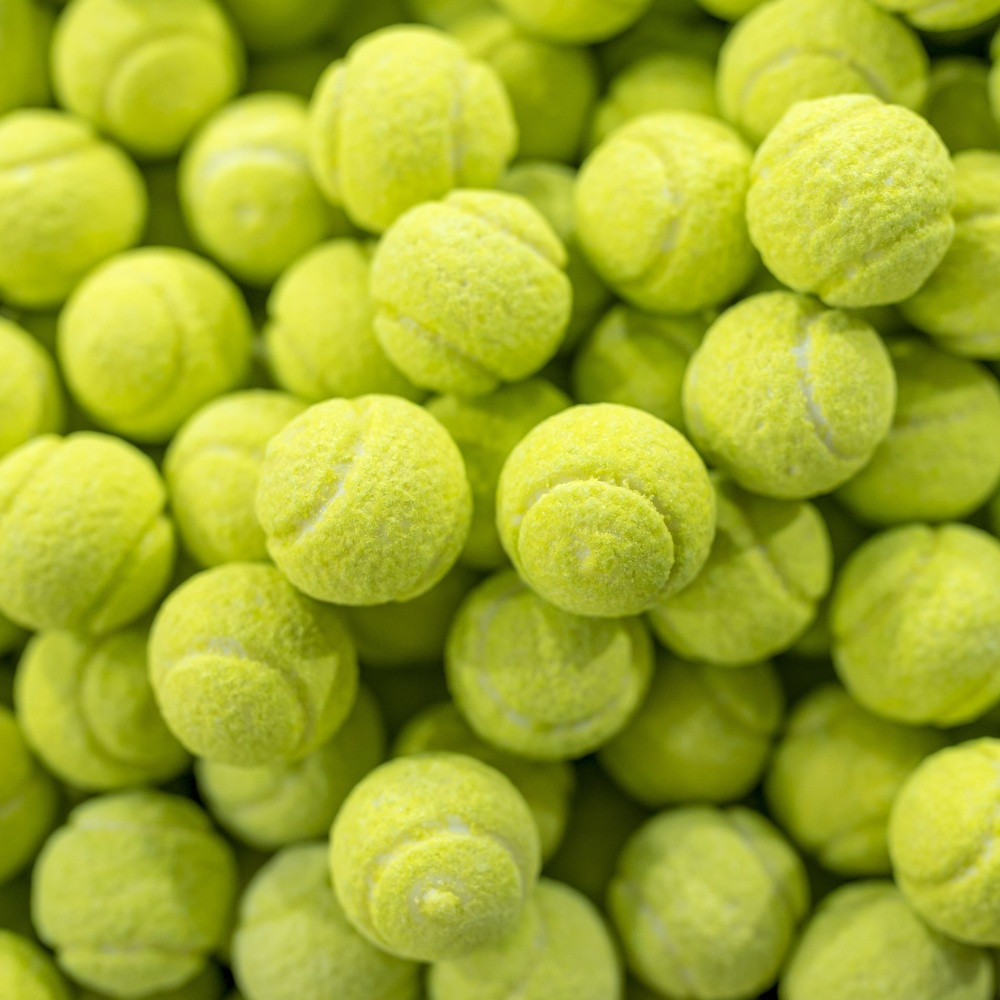 Kaugummi-Tennisbälle – Zitronengeschmack – 50g/10ks