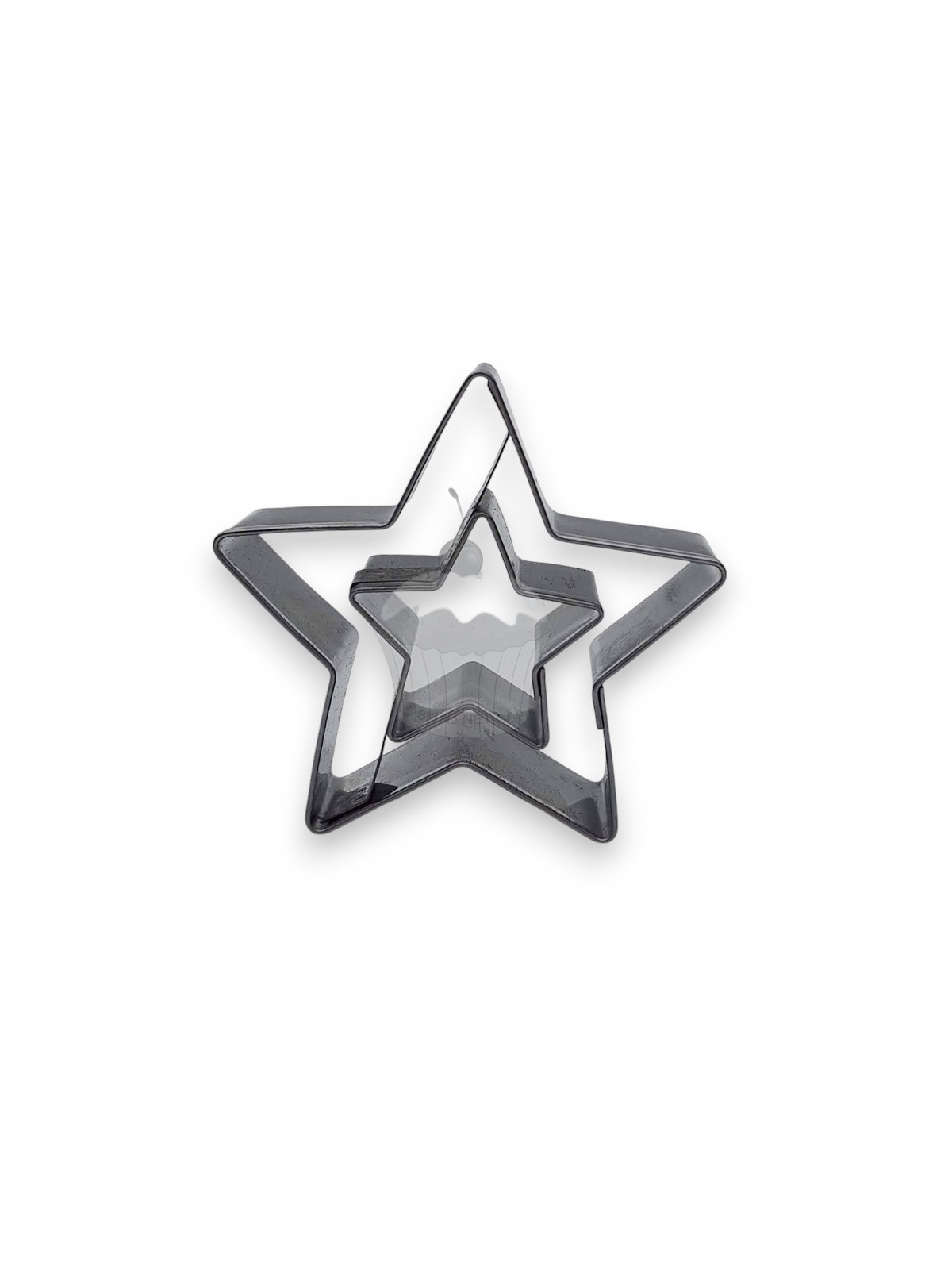 Stainless Steel Cookie Cutter - Star with Center Star 5 Points - 6cm