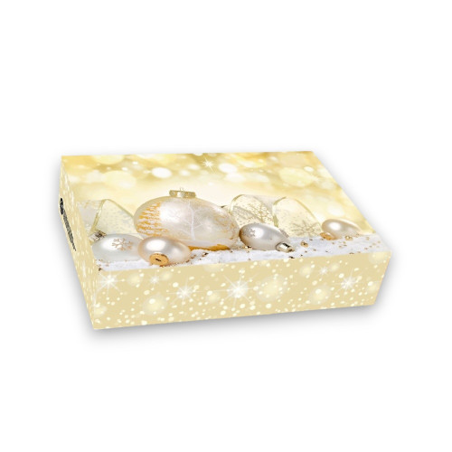 Boxes for Christmas cookies - Christmas gold II. - 22 x 15 x 5 cm