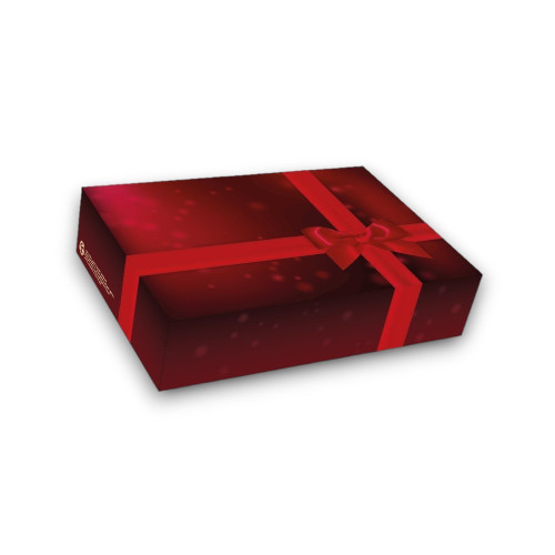 Cookie box / gift - burgundy - 22 x 15 x 5 cm