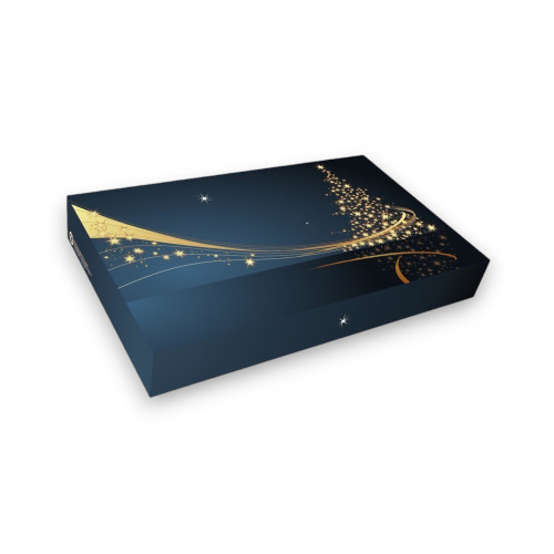 Cookie box / gift - Christmas dark blue - 36 x 22 x 5cm