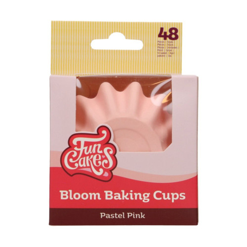 FunCakes Baking Cups Solid - Pastel Pink - 48pcs