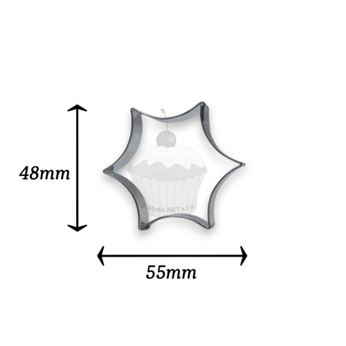 Ausstechform - Runder Stern 5,5 cm