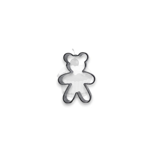 Stainless steel mini cookie cutter - teddy bear, 3 cm