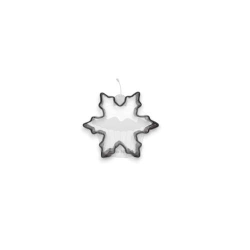 Stainless steel mini cookie cutter - snowflake - 2.5cm